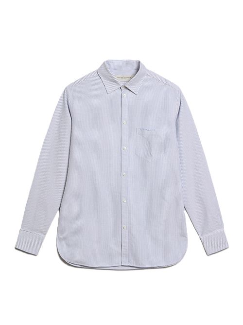 Golden Goose Camicia a righe con logo G ricamato Golden Goose | GMP00246P00054880197 WHITE - INFINITY